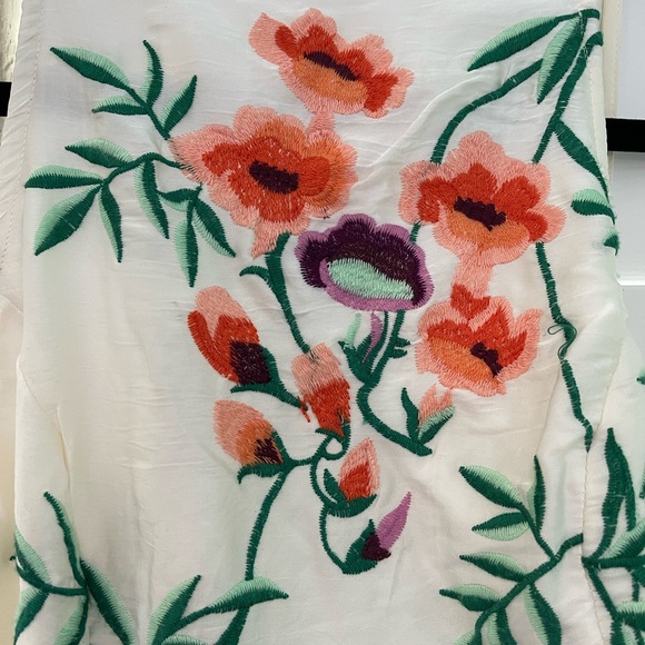 NWT UO Phoenix Embroidered MIDI Dress XS - Picture 5 of 15